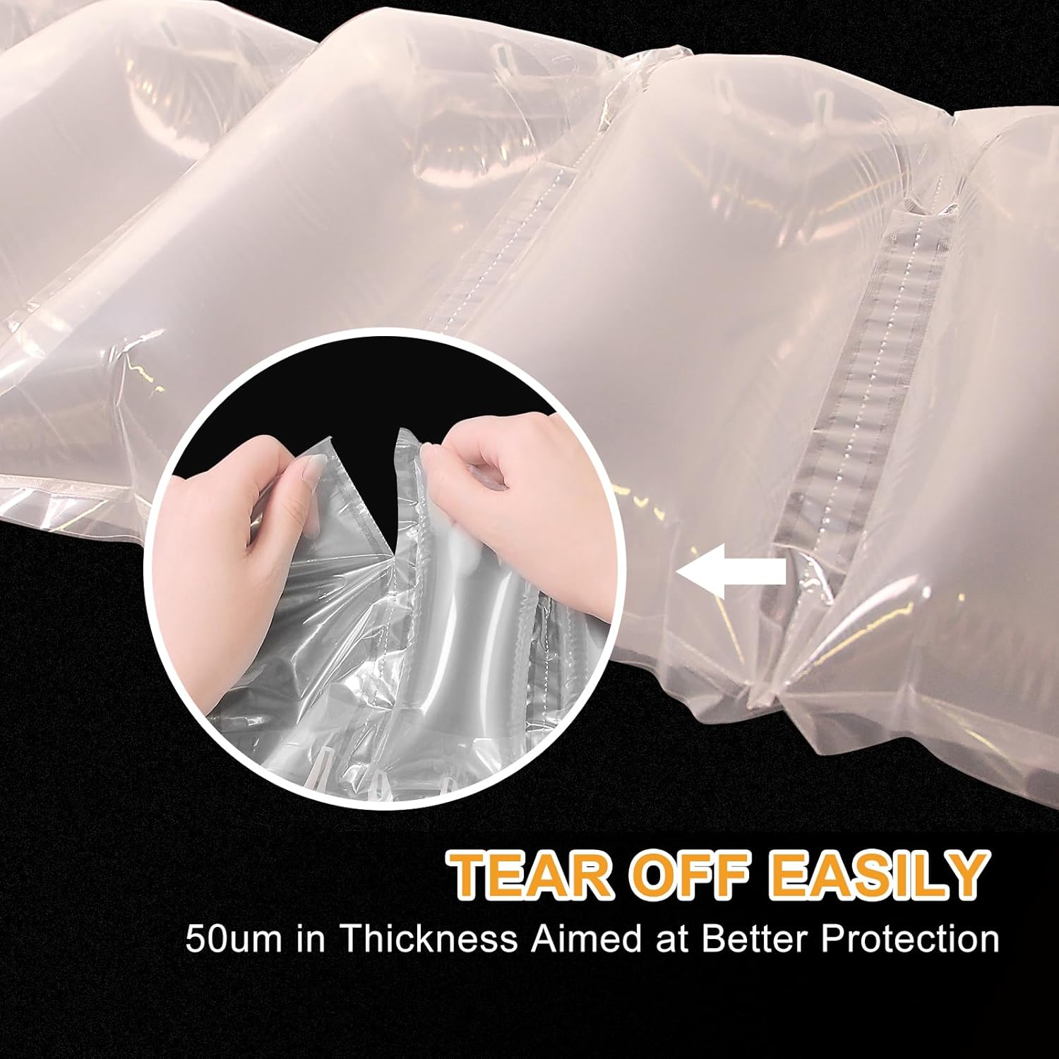 Air Pillows for Shipping with Pump Packaging Air Bags 400 Count Inflatable Shipping Supplies Box Filler Packing Materials Alternative to Packing Peanuts, Purse Stuffers for Shape 3.54" x 7.87" - Image 3