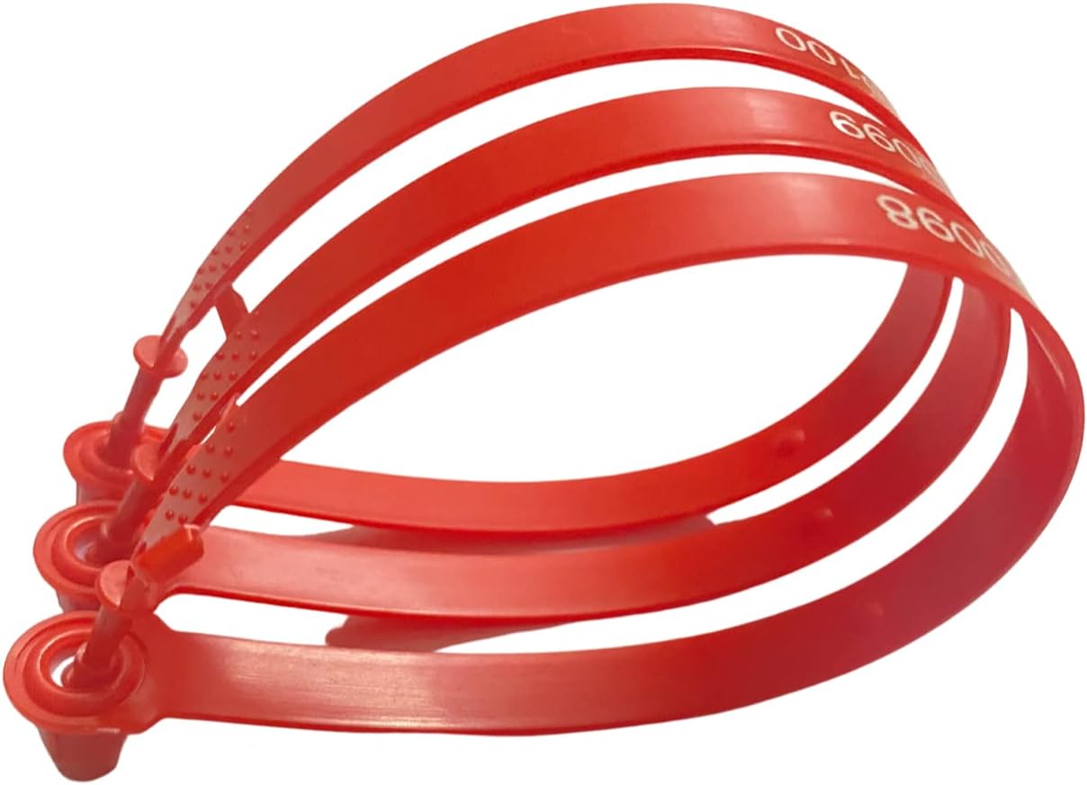 1000 PCS Red Plastic Truck Seals Numbered Shipping Seals Security Seals for Container Cargo Trucks - Image 3
